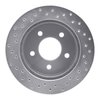 621-55002R Drilled Brake Rotor [Silver], 1991-1992 Ford/Lincoln/Mercury/Mazda, Position: Rear Right - image 2