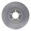 621-55007R Drilled Brake Rotor [Silver], 2003-2005 Ford/Lincoln/Mercury/Mazda, Position: Front Right - image 1