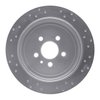 621-55009L Drilled Brake Rotor [Silver], 2013-2016 Ford/Lincoln/Mercury/Mazda, Position: Rear Left - image 4