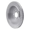 621-55009R Drilled Brake Rotor [Silver], 2013-2016 Ford/Lincoln/Mercury/Mazda, Position: Rear Right - image 4