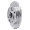 621-56001L Drilled Brake Rotor [Silver], 1987-1994 Ford/Lincoln/Mercury/Mazda, Position: Rear Left - image 2