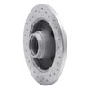 621-56001L Drilled Brake Rotor [Silver], 1987-1994 Ford/Lincoln/Mercury/Mazda, Position: Rear Left - image 3