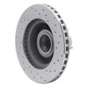 621-56011L Drilled Brake Rotor [Silver], 1990-1991 Ford/Lincoln/Mercury/Mazda, Position: Front Left - image 2