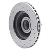 621-56011R Drilled Brake Rotor [Silver], 1990-1991 Ford/Lincoln/Mercury/Mazda, Position: Front Right - image 1