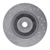 621-56011R Drilled Brake Rotor [Silver], 1990-1991 Ford/Lincoln/Mercury/Mazda, Position: Front Right - image 3