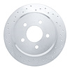 621-56015L Drilled Brake Rotor [Silver], 1996-2002 Ford/Lincoln/Mercury/Mazda, Position: Rear Left - image 1