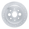 621-58000L Drilled Brake Rotor [Silver], 1986-1989 Acura/Honda, Position: Rear Left - image 1