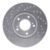 621-58004R Drilled Brake Rotor [Silver], 1991-1996 Acura/Honda, Position: Front Right - image 4