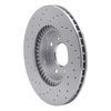 621-59022R Drilled Brake Rotor [Silver], 1992-1996 Acura/Honda, Position: Front Right - image 2