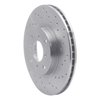 621-59022R Drilled Brake Rotor [Silver], 1992-1996 Acura/Honda, Position: Front Right - image 4