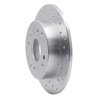 621-59025L Drilled Brake Rotor [Silver], 1998-2002 Acura/Honda, Position: Rear Left - image 4