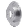 621-59031L Drilled Brake Rotor [Silver], 2001-2005 Acura/Honda, Position: Rear Left - image 2