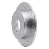 621-59031R Drilled Brake Rotor [Silver], 2001-2005 Acura/Honda, Position: Rear Right - image 3