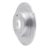 621-59032L Drilled Brake Rotor [Silver], 2005-2021 Acura/Honda, Position: Rear Left - image 3