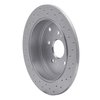 621-59044L Drilled Brake Rotor [Silver], 2001-2008 Acura/Honda, Position: Rear Left - image 2