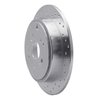 621-59044L Drilled Brake Rotor [Silver], 2001-2008 Acura/Honda, Position: Rear Left - image 3