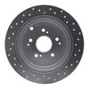 621-59044L Drilled Brake Rotor [Silver], 2001-2008 Acura/Honda, Position: Rear Left - image 4