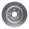 621-59047R Drilled Brake Rotor [Silver], 2002-2004 Acura/Honda, Position: Rear Right - image 2