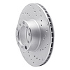 621-63008R Drilled Brake Rotor [Silver], 1979-1985 Mercedes-Benz, Position: Front Right - image 1