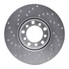 621-63008R Drilled Brake Rotor [Silver], 1979-1985 Mercedes-Benz, Position: Front Right - image 2