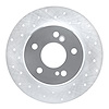 621-63013L Drilled Brake Rotor [Silver], 1987-2015 Multiple Makes/Models, Position: Rear Left - image 1