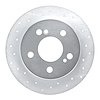 621-63015L Drilled Brake Rotor [Silver], 1983-1995 Mercedes-Benz, Position: Rear Left - image 1