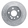 621-63022R Drilled Brake Rotor [Silver], 1991-1999 Mercedes-Benz, Position: Rear Right - image 1