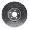 621-63033 Drilled Brake Rotor [Silver], 2000-2003 Mercedes-Benz, Position: Front - image 3