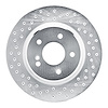 621-63040L Drilled Brake Rotor [Silver], 1998-2009 Multiple Makes/Models, Position: Rear Left - image 1
