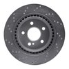 621-63089R Drilled Brake Rotor [Silver], 2008-2017 Mercedes-Benz, Position: Rear Right - image 3