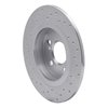621-63107R Drilled Brake Rotor [Silver], 2014-2020 Multiple Makes/Models, Position: Rear Right - image 4