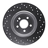 621-63125R Drilled Brake Rotor [Silver], 2000-2005 Mercedes-Benz, Position: Rear Right - image 1