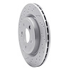 621-63163L Drilled Brake Rotor [Silver], 2014-2019 Mercedes-Benz, Position: Rear Left - image 1