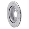 621-63163L Drilled Brake Rotor [Silver], 2014-2019 Mercedes-Benz, Position: Rear Left - image 3