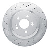 621-63165L Drilled Brake Rotor [Silver], 2015-2021 Mercedes-Benz, Position: Rear Left - image 1