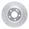 621-63173L Drilled Brake Rotor [Silver], 2015-2021 Mercedes-Benz, Position: Rear Left - image 1