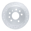 621-65009L Drilled Brake Rotor [Silver], 1994-1996 GM, Position: Rear Left - image 1