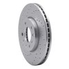 621-65015L Drilled Brake Rotor [Silver], 2003-2011 GM, Position: Front Left - image 2
