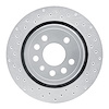 621-65018L Drilled Brake Rotor [Silver], 2003-2011 GM, Position: Rear Left - image 1