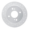 621-67012L Drilled Brake Rotor [Silver], 1982-1988 Infiniti/Nissan, Position: Rear Left - image 1
