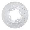 621-67014L Drilled Brake Rotor [Silver], 1982-1986 Infiniti/Nissan, Position: Front Left - image 1