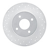 621-67015L Drilled Brake Rotor [Silver], 1984-1985 Infiniti/Nissan, Position: Rear Left - image 1