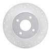 621-67015R Drilled Brake Rotor [Silver], 1984-1985 Infiniti/Nissan, Position: Rear Right - image 1