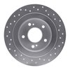 621-67018L Drilled Brake Rotor [Silver], 1984-1988 Infiniti/Nissan, Position: Rear Left - image 3