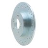 621-67018R Drilled Brake Rotor [Silver], 1984-1988 Infiniti/Nissan, Position: Rear Right - image 3