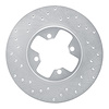 621-67023L Drilled Brake Rotor [Silver], 1984-1985 Infiniti/Nissan, Position: Front Left - image 1