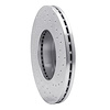 621-67025L Drilled Brake Rotor [Silver], 1987-1989 Infiniti/Nissan, Position: Front Left - image 1