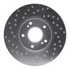621-67025R Drilled Brake Rotor [Silver], 1987-1989 Infiniti/Nissan, Position: Front Right - image 2