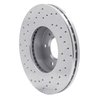 621-67025R Drilled Brake Rotor [Silver], 1987-1989 Infiniti/Nissan, Position: Front Right - image 4