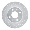 621-67045R Drilled Brake Rotor [Silver], 1995-2000 Infiniti/Nissan, Position: Front Right - image 1